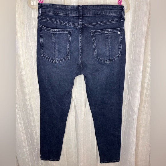Rag & Bone Cate Mid-Rise Ankle Skinny Jeans Color DEKALB Size 26 - Picture 6 of 8